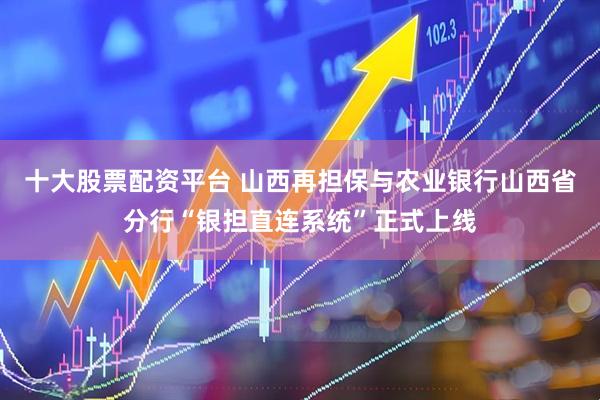 十大股票配资平台 山西再担保与农业银行山西省分行“银担直连系统”正式上线
