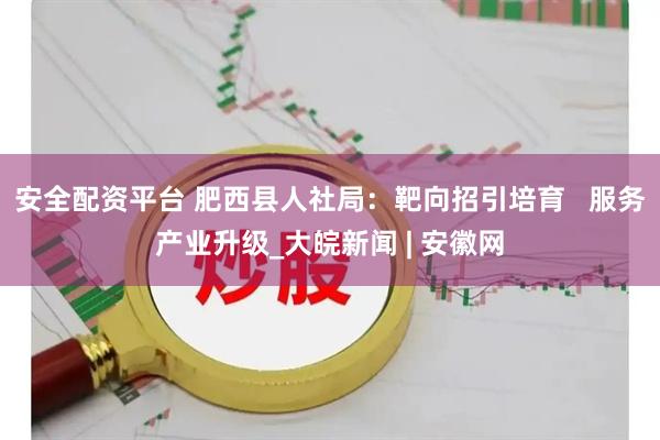 安全配资平台 肥西县人社局：靶向招引培育   服务产业升级_大皖新闻 | 安徽网