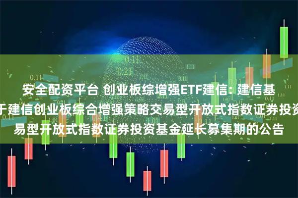 安全配资平台 创业板综增强ETF建信: 建信基金管理有限责任公司关于建信创业板综合增强策略交易型开放式指数证券投资基金延长募集期的公告